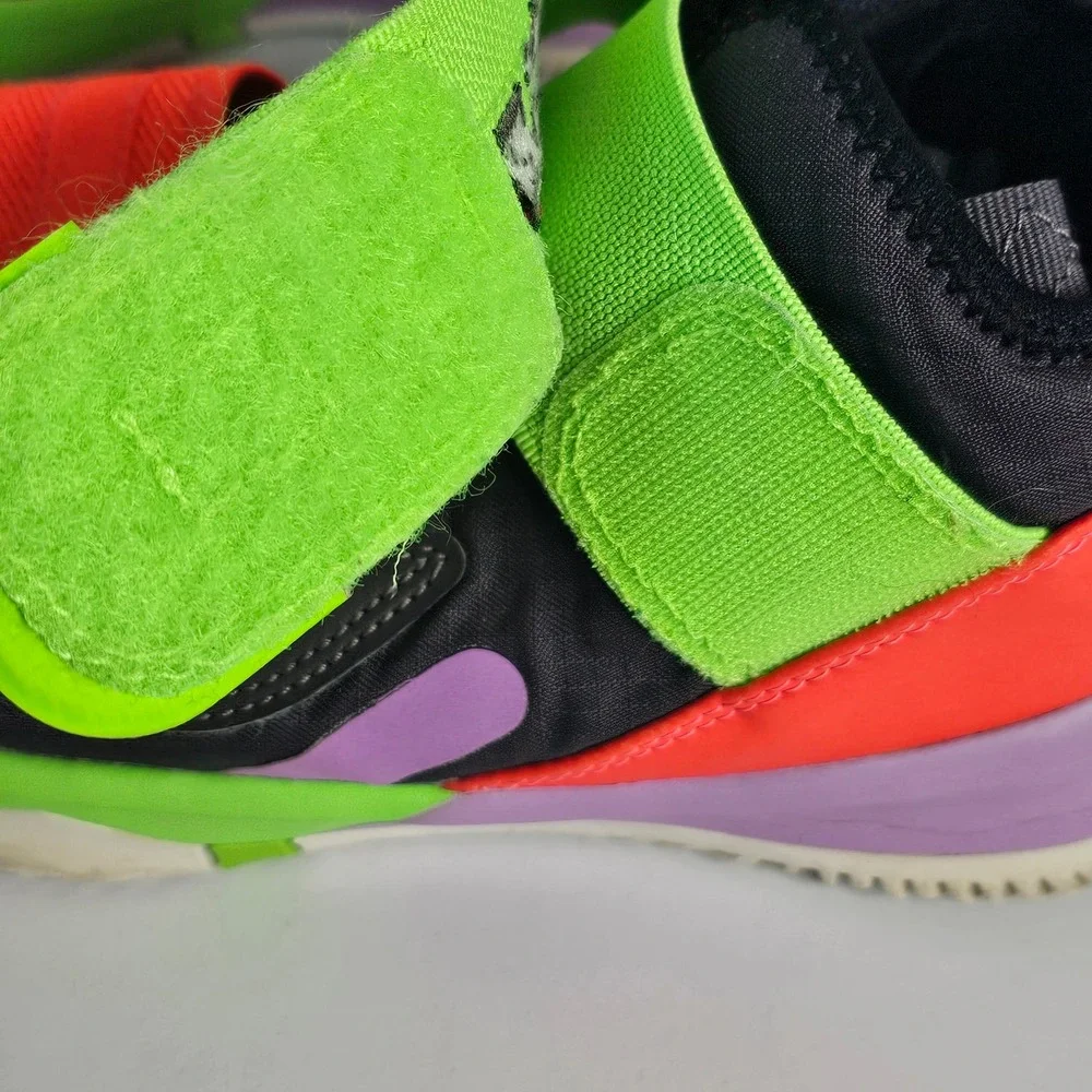 Nike LeBron Soldier 13 GS Black Green‎ Orange Purple AR7585-002 Kids Size 5.5Y